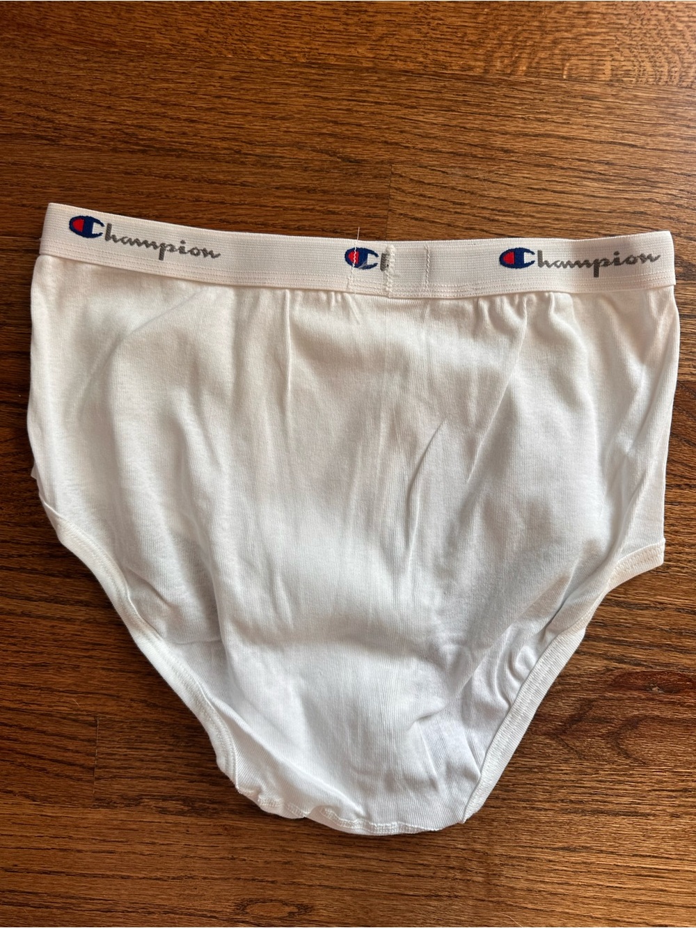 Vtg 1990s Champion Mens White Briefs Sz 36 High Rise Cotton Underwear RN15763 - Picture 2 of 6